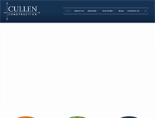 Tablet Screenshot of cullenconstructioninc.com